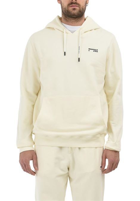 Manuel Ritz logo-print rib-trimmed hoodie MANUEL RITZ | Sweatshirts | 3332M551T 22384703